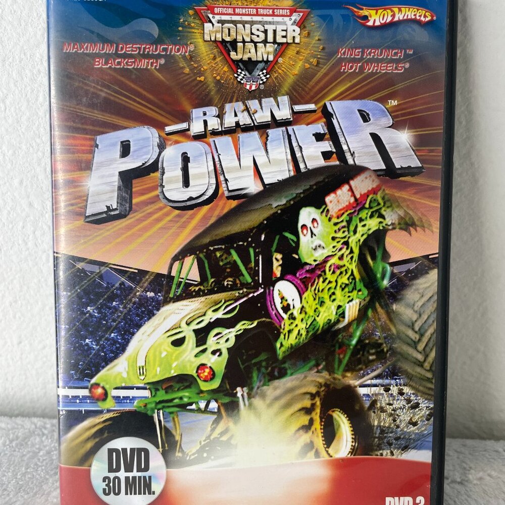 Hot Wheels Monster Jam Raw Power DVD - Max Destruction, King Krunch